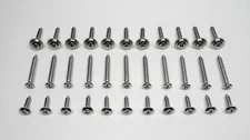 33 OLD SCHOOL CHROME RESTORATION SCREWS! FOR OLD SCHOOL/CLASSIC VEHICLES!