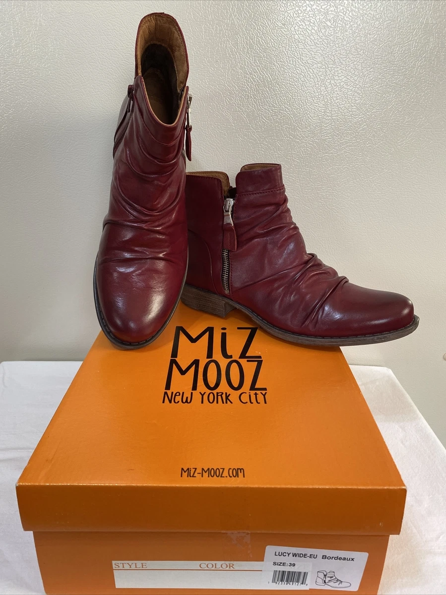 Miz Mooz New York City Lucy Boots Super Soft Leather! Brand New In Box !