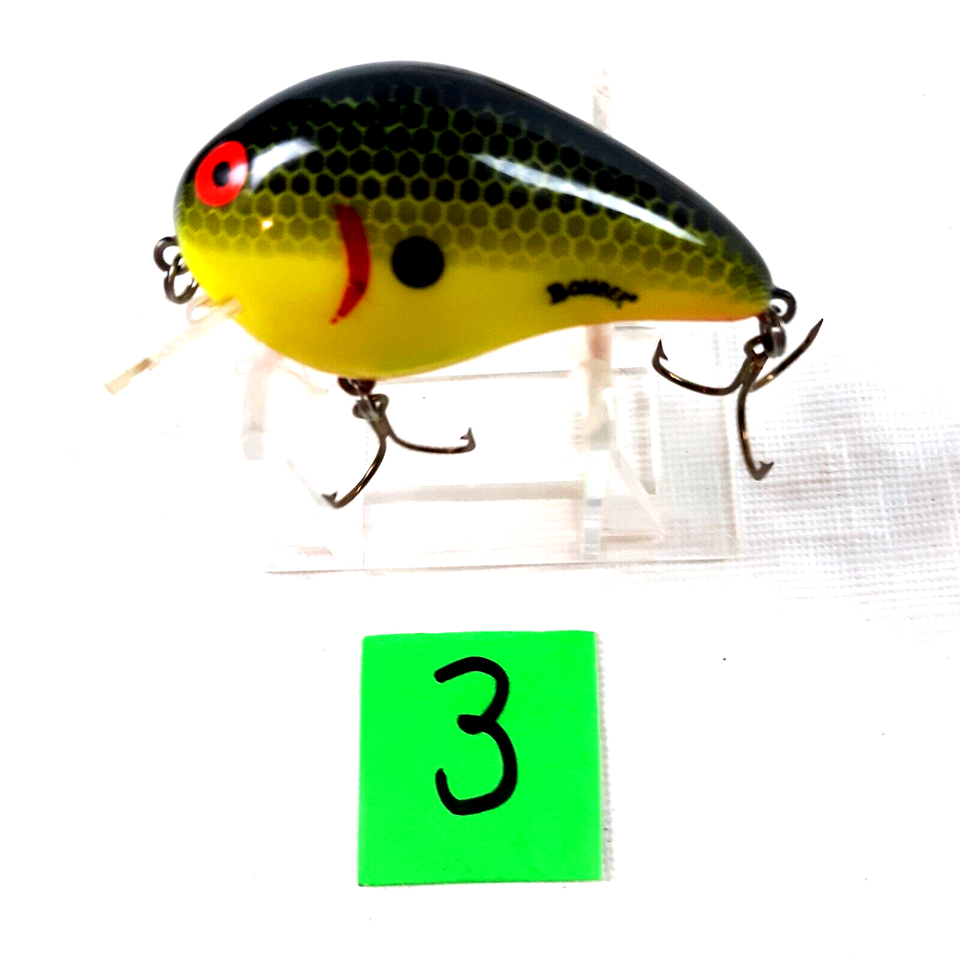 Leurre De Pêche Vintage Bill Norman Pre-Pradco Middle N - Gris Pailleté - 2 Pouces - USA