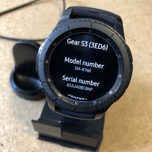 Montre connectée Samsung Gear S3 Frontier 46 mm SM-R760 avec fréquence cardiaque GPS Bluetooth - Photo 3 sur 10