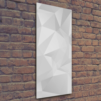 Wandbild Druck auf Plexiglas  Acryl Hochformat 50x125 Abstrakte Dreiecke