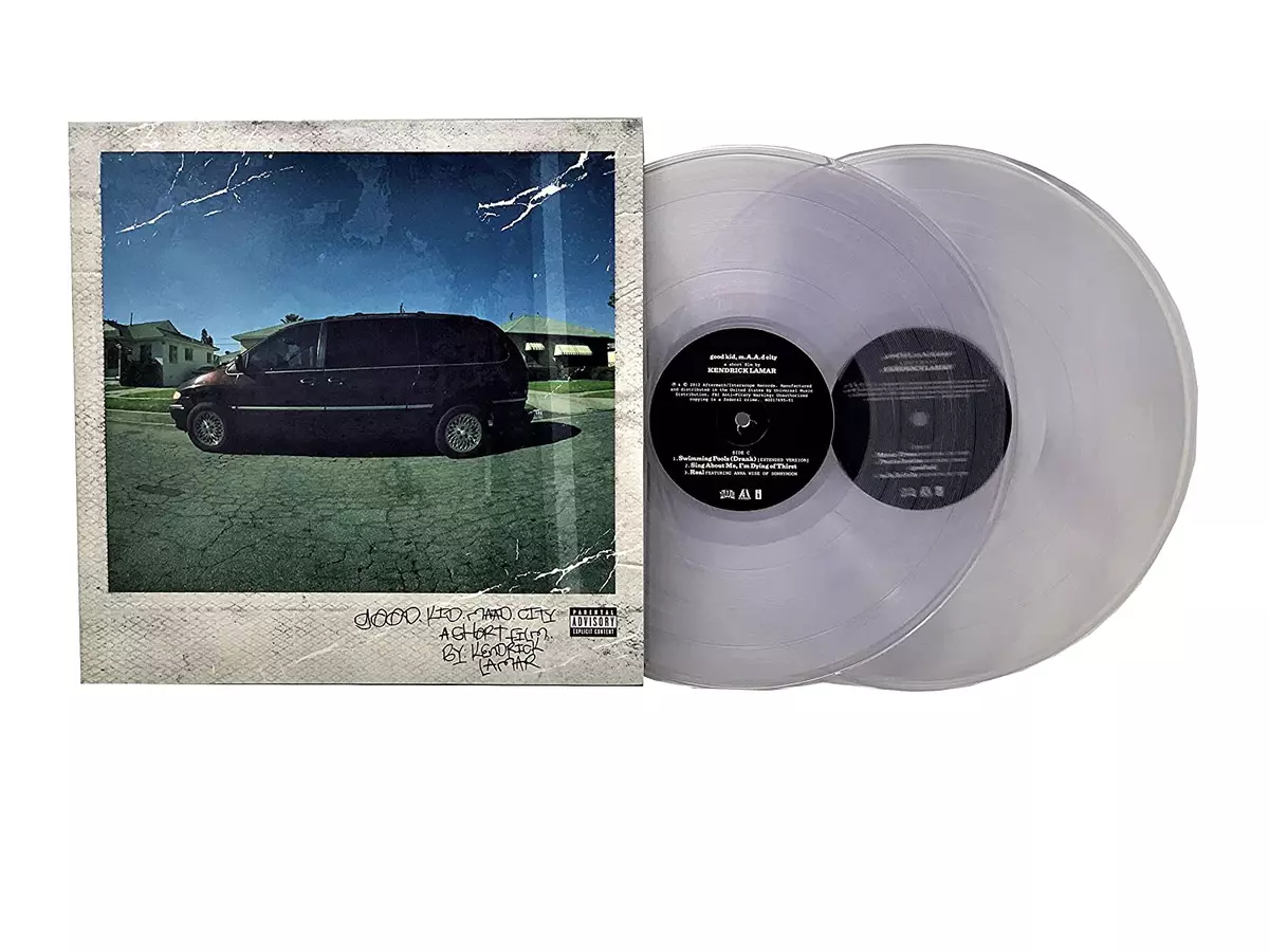 Kendrick Lamar Good Kid MAAD City Exclusive Limited Clear 2x Vinyl