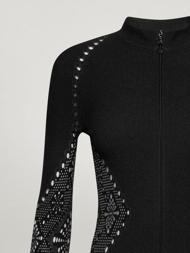 Wolford Marina Cardigan • S • ash / black ... Cardigan mit Reißverschluss - Bild 2 von 10