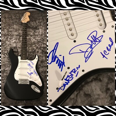 GFA Die Reason Doug Robb x4 Band Hoobastank Signiert Elektrisch Gitarre H4 COA