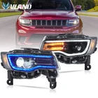 VLAND For 2014-22 Jeep Grand Cherokee Projector FULL LED Headlights w/Animation