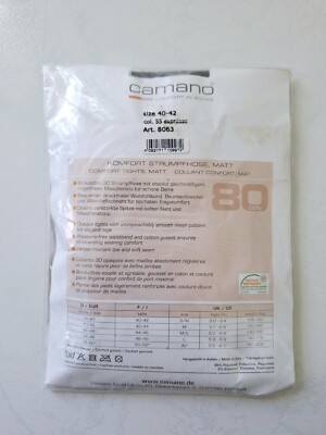 Collant Opaque Camano 80 Den - Taille 42/44 - Couleur Espresso - Polyamide
