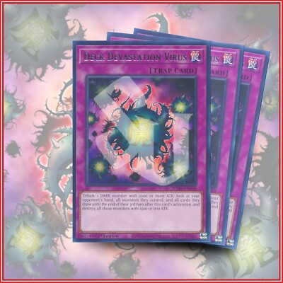 YuGiOh DECK DEVASTATION VIRUS x3 | Rare 1ST EDITION  