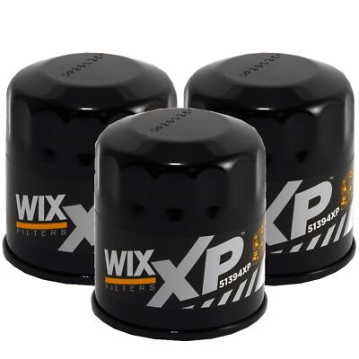 Wix Xp Set 3 Engine Motor Oil Filters For Chevy Infiniti Nissan Toyota StdAsp
