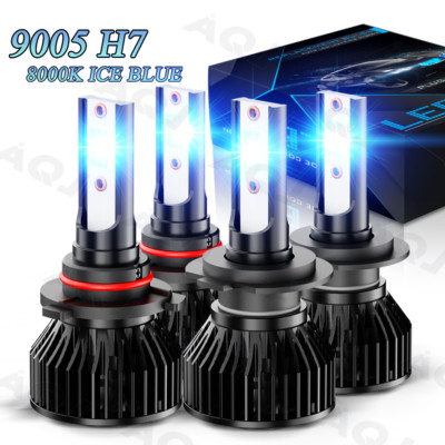 9005+H7 Blue LED Headlight Bulbs Hi/Lo Beam  Kit For Kia Forte Sorento 2019 2020