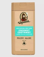 Dr. Squatch 14oz Coconut Castaway Men’s Natural Body Wash DISCONTINUED