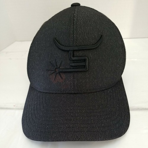 Spin-Em Rodeo Co. "Bolt" Cap Adjustable Trucker Dad Hat Black