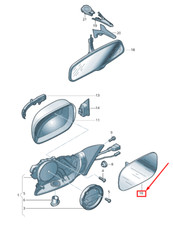 Retroviseur droit (ou coque) Audi R8