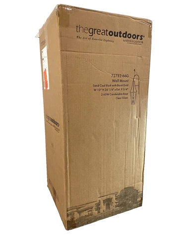 Minka Lavery Chateau Grande 2-Lights Sand Coal/Gold Wall Sconce with Clear Glass - Picture 1 of 2