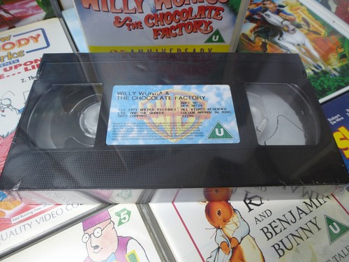 NEW💥SEALED CLASSIC WILLY WONKA&CHOCOLATE FACTORY VHS VIDEO TAPE UK PAL - Picture 7 of 12
