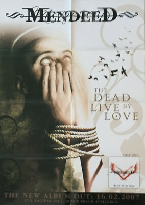 MENDEED - The Dead Lived B - Promo Poster - gefaltet / folded - Sammlerstück 121