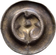 Schlesien Polen ? Hohlpfennig Brakteat 15 mm/ 0,4 g Original M&uuml;nze #LXY204