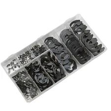 300pc E-Clip Assortment | Metric Black Oxide 1.5 - 22 mm - Pro Range