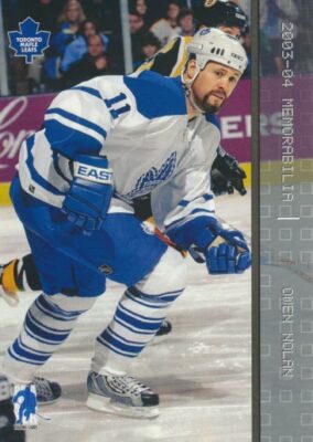 2003-04 BAP Memorabilia #63 OWEN NOLAN - Toronto Maple Leafs