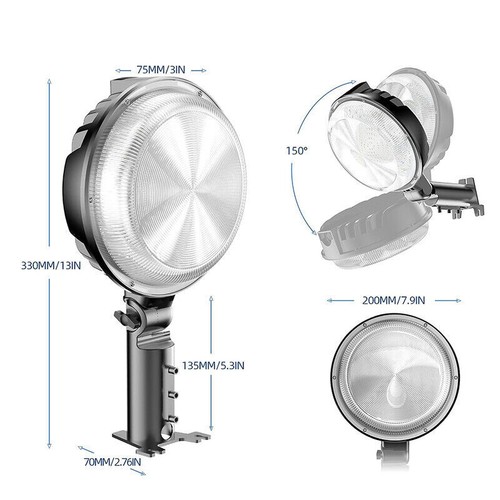 150W LED Barn Yard Street Outdoor Security Dusk to Dawn Waterproof Flood Light - Picture 6 of 17