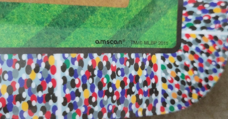 Меламиновое блюдо AMSCAN Inc MLB SQ Major League бейсбол 12x12 дюймов набор из 12 - Изображение 4 из 4