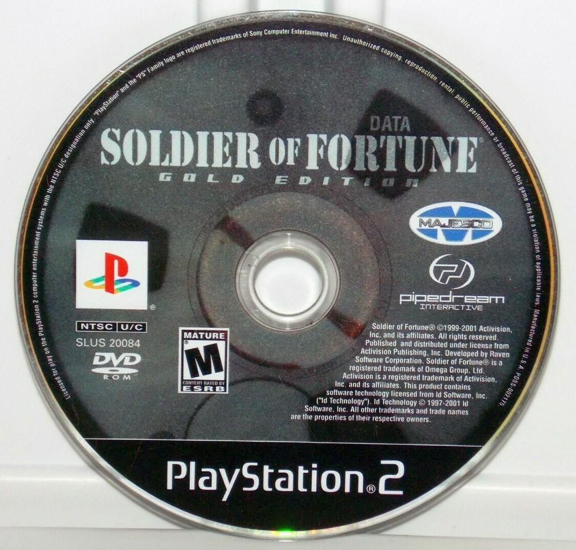 SOLDIER of FORTUNE 北米版 PlayStation2 Soldier of Fortune