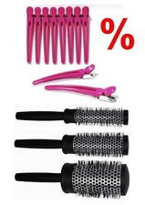 Profi-F&ouml;hnb&uuml;rsten Set EASY - schwarz F&ouml;nb&uuml;rste Rundb&uuml;rste - 3 Stck. in 3 Gr&ouml;&szlig;en