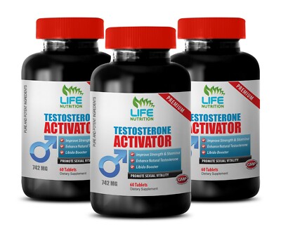 Male Enhancement Pills - Testosterone 742mg Activator - Ultimate Fat Burner  3B 
