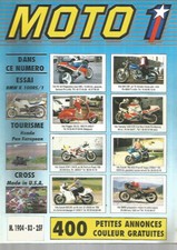 MOTO 1 N°83 BMW K 100RS/1 / HONDA PAN EUROPEAN / 125 TRAIL PREPARE / SIDE -CAR
