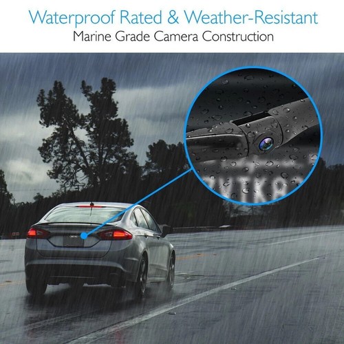 Pyle HD Video Recording System Dash Cam w/Rearview Mirror Monitor, Backup Camera - Picture 7 of 7