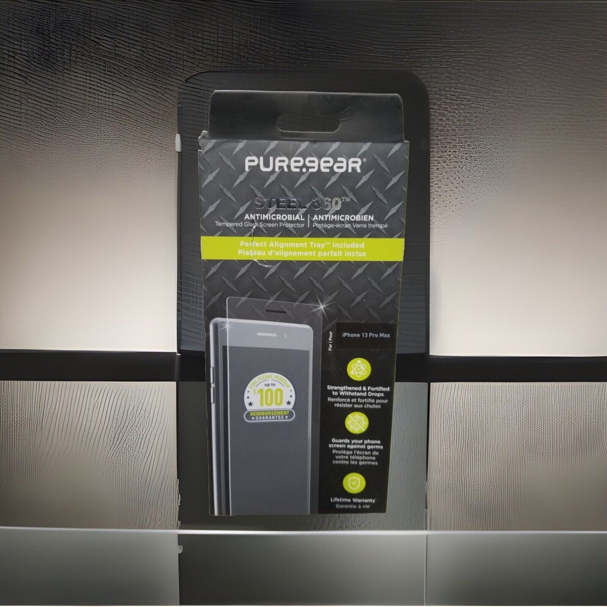 Verre trempé de protection renforcé privé anti espion pour iPhone 13 Pro