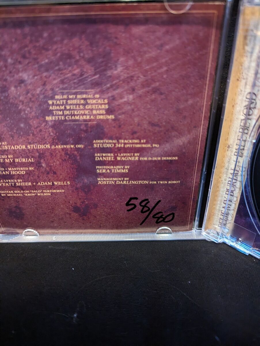 Belie My Burial - Pale Beyond CD Numbered (58/80) Deathcore Belie My Burial - Pale Beyond CD Numbered (58/80) Deathcore