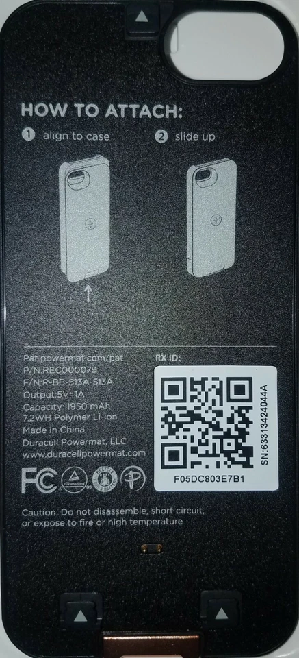 Duracell powermat battery pack & wireless charging pad for iphone 5 - Image 3 of 4