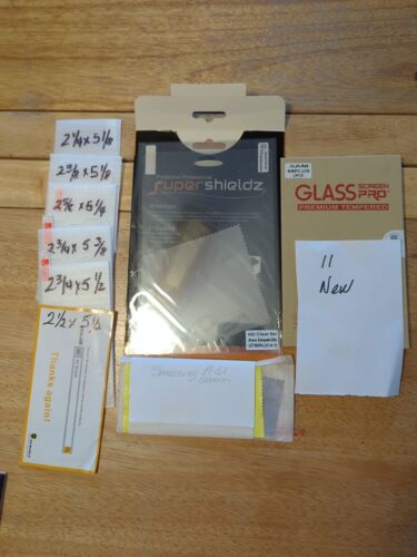 Wholesale Lot Assorted Tempered Glass And Plastic  Screen Protectors, All Unused - Afbeelding 1 van 5