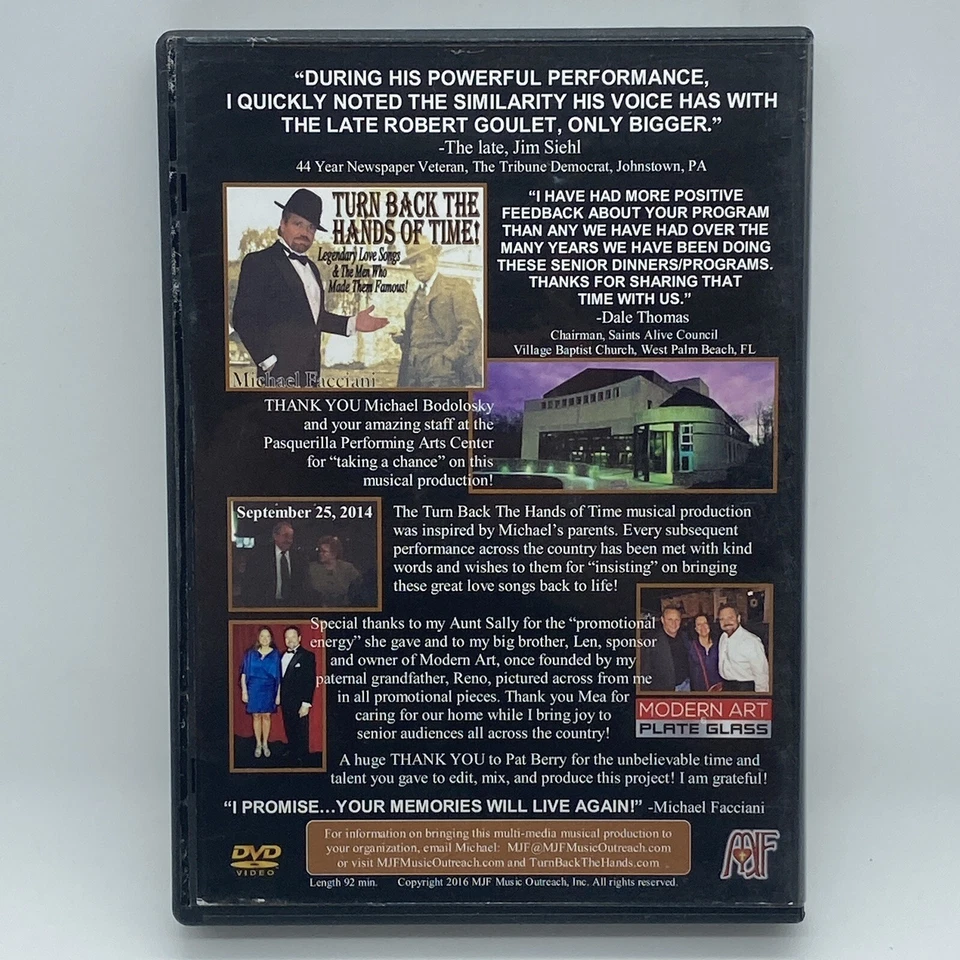 The Night When Time Rolled Back... DVD OOP 2016 Musical Behind-the-Scenes Arts - Image 2 of 4