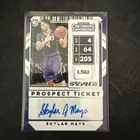 2020-21 Contenders Draft Picks Prospect Ticket #124 Rookie Auto Skylar Mays