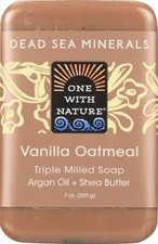 Natural Dead Sea Minerals Soap with Shea Butter and Argan Oil 7 Ounce Bar