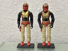 Gijoe Cobra 1988 Ferret x2 Figure Lot 100% Complete Iron Grenadiers Demon Driver