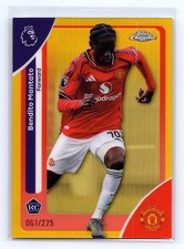 Bendito Mantato 2025-26 Topps Chrome EPL #139 Yellow Refractor Rookie /275