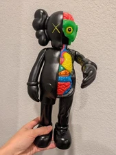 Kaws 13.5Inches Black Tall Dissected Companion Vinyl Figure no box