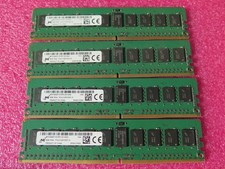 Lot of 4 Micron 8GB DDR4-2133P ECC RDIMM Server Memory RAM MTA18ASF1G72PZ-2G1