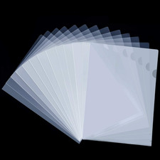 48 Pack Plastic Clear Document Folders - L-Type Folders Copy Safe Project Pocket
