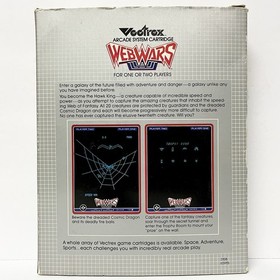 Vectrex Web Wars 1983 Vintage CIB Complete In Box Video Game Overlay Manual Box