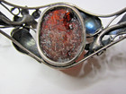 AMBER BRACELET VINTAGE STERLING LADIES WOMANS ANTIQUE ORIGINAL JEWELRY FLOWERS — photo 7