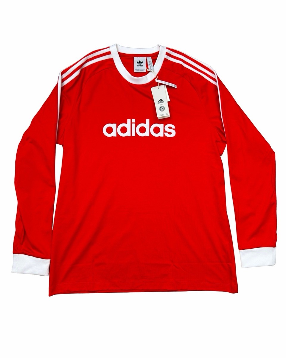 F.C. originals adidas ウェア Bayern Red NWT Jersey Sleeve Long 70s Munich Bayern FC Originals Adidas Munchen ウェア