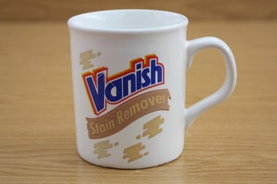 Vintage Sammlerstück Keramik Becher - Vanish Fleckenentferner - Werbung - England