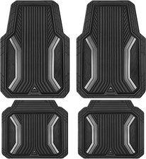 Car Pass Heavy Rubber Car Mats Sporty Automotive Floor Mats Black And Gray Car Pass Heavy Rubber Car Mats Sporty Automotive Floor Mats Black And Gray