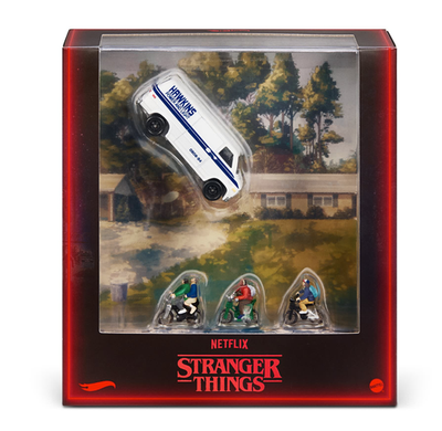 #ad SDCC 2026 Mattel Hot Wheels Stranger Things 10th Anniversary Figure Hawkins Van $126.99