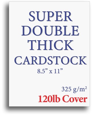 SUPER Thick 120lb Cover Cardstock Paper - Natural Cream, 8.5x11 Inches, 50 Sheets, For Invitations - View #9
