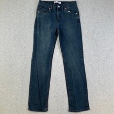 Levis 514 Womens 18 Performance Straight Jeans Size 29x31 Dark Wash Denim