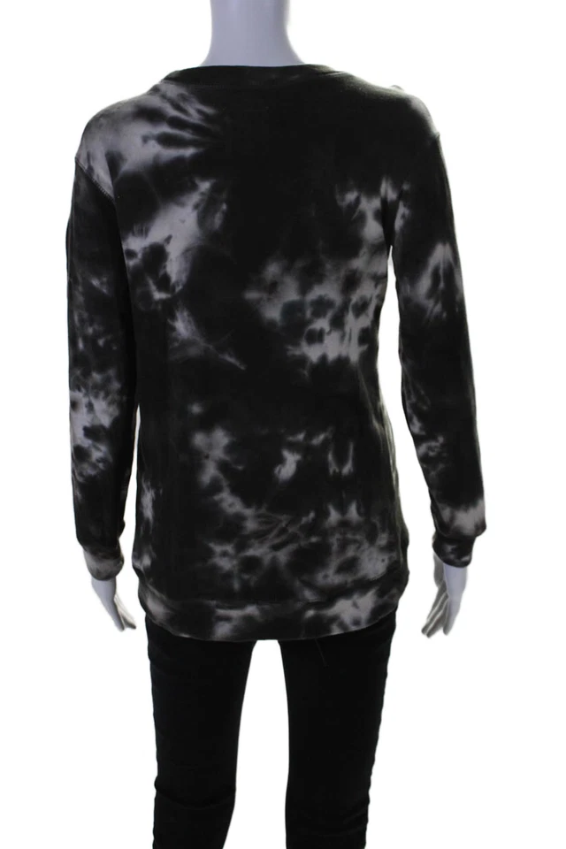 Sudadera Chaser Mujer Algodón Polar Estampado Tie Dye Manga Larga Negra Talla XS Foto 3 de 4